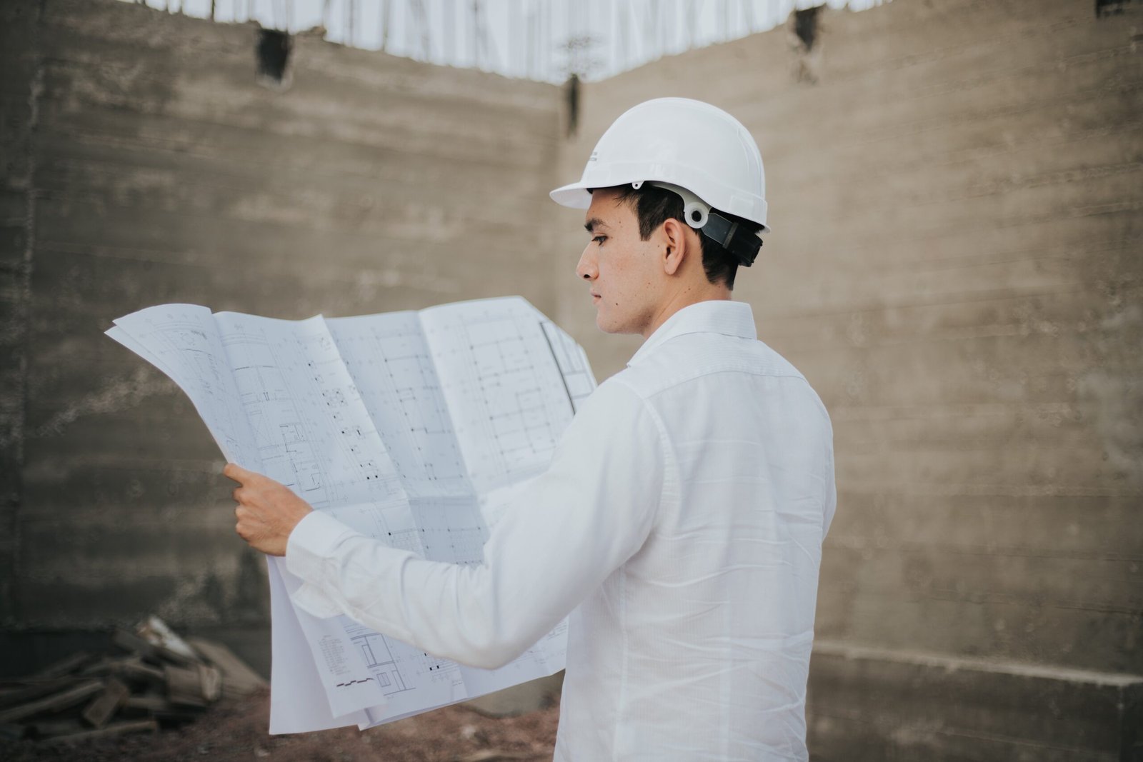 Chartered Engineer inspecting a building